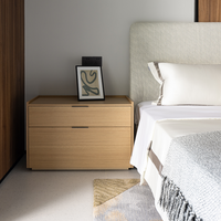 Matrix Bedside Table Wide 2 Drawer
