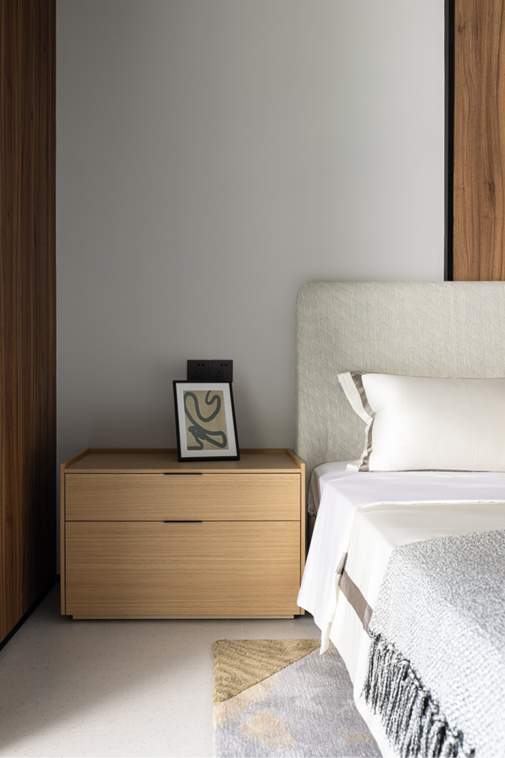 Matrix Bedside Table Wide 2 Drawer