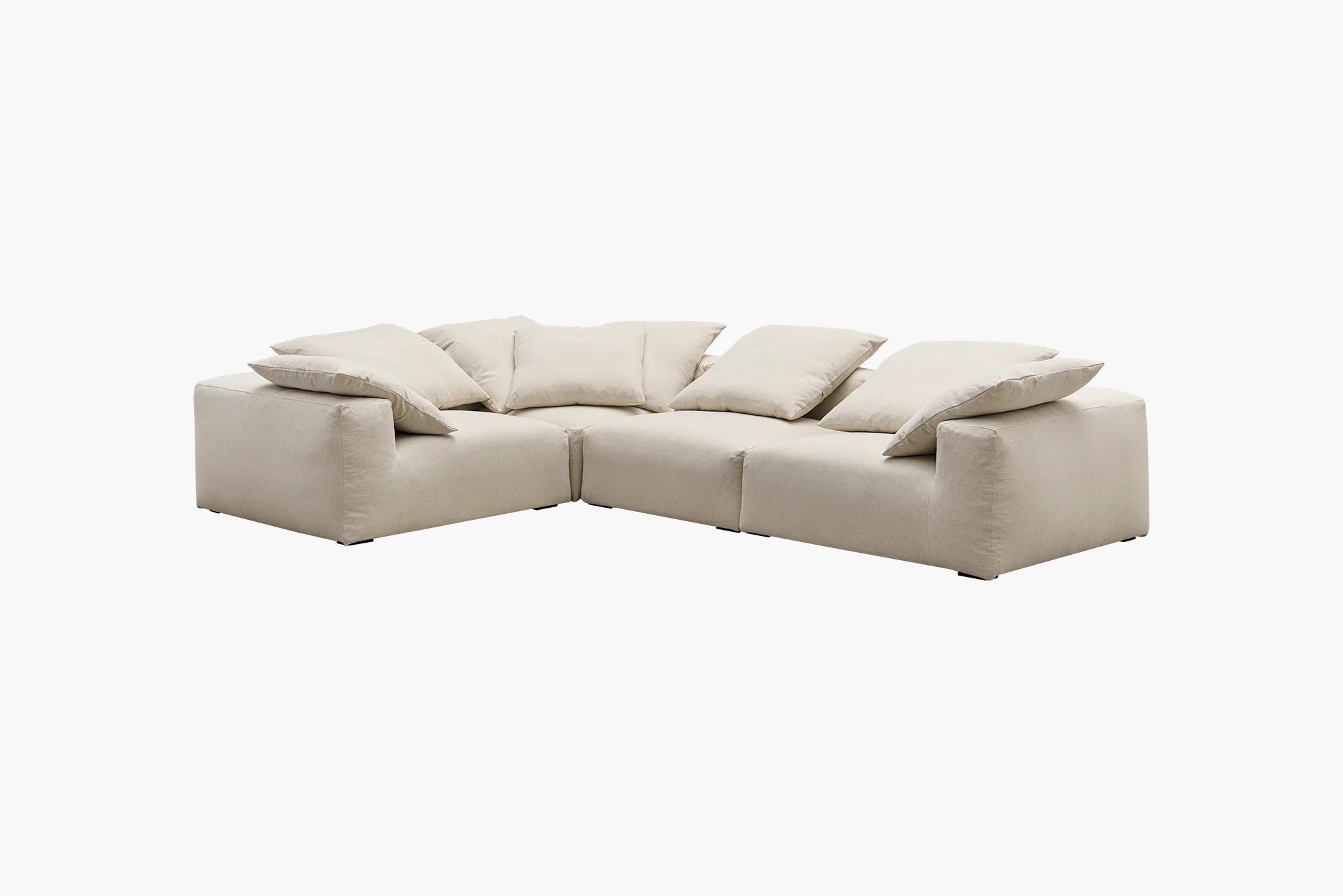 Baxx 4-Piece Corner Sofa in Malibu fabric