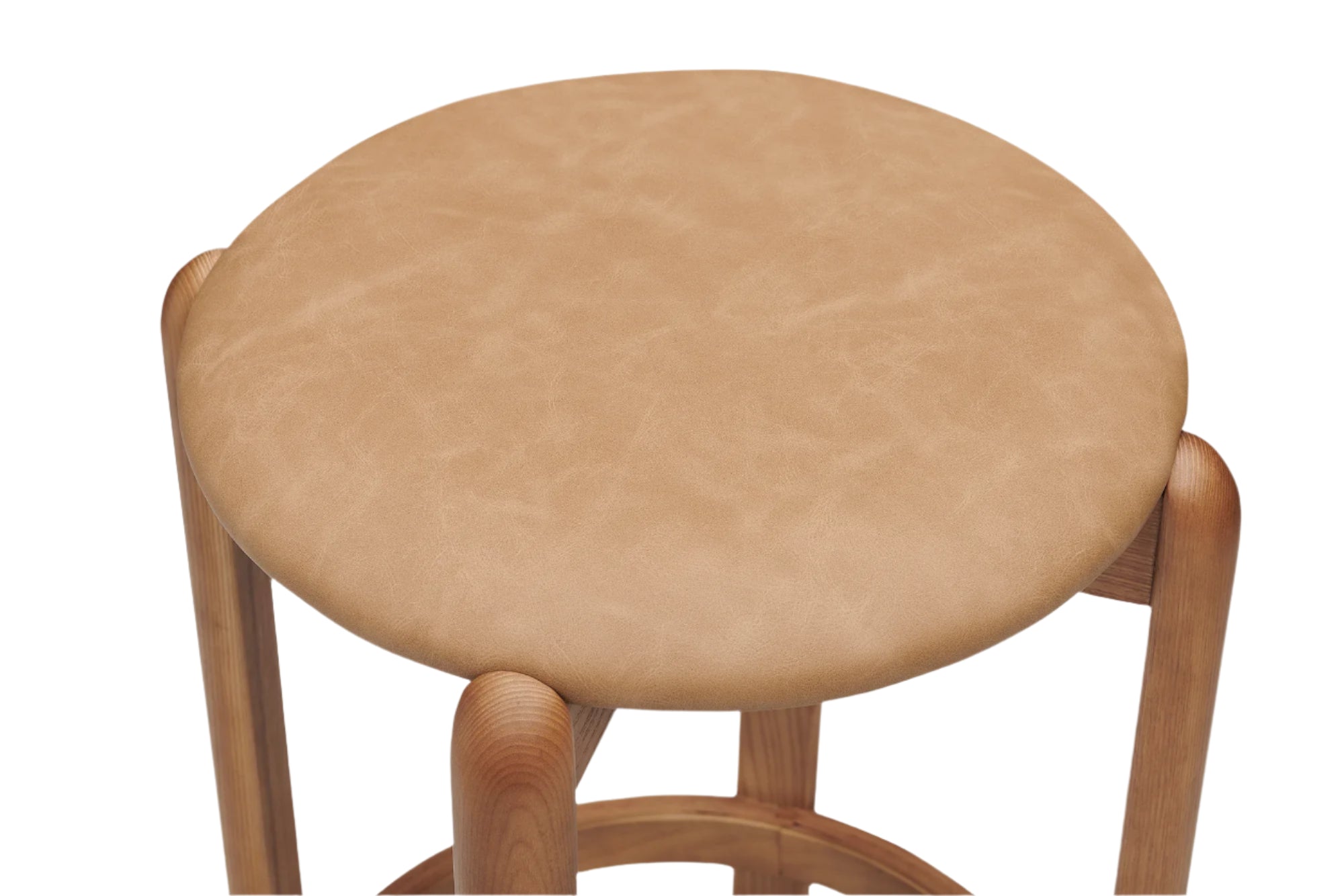 Bellino Backless Barstool in tan, view 6