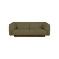 Bowie Straight Sofa in Serene Khaki Green fabric