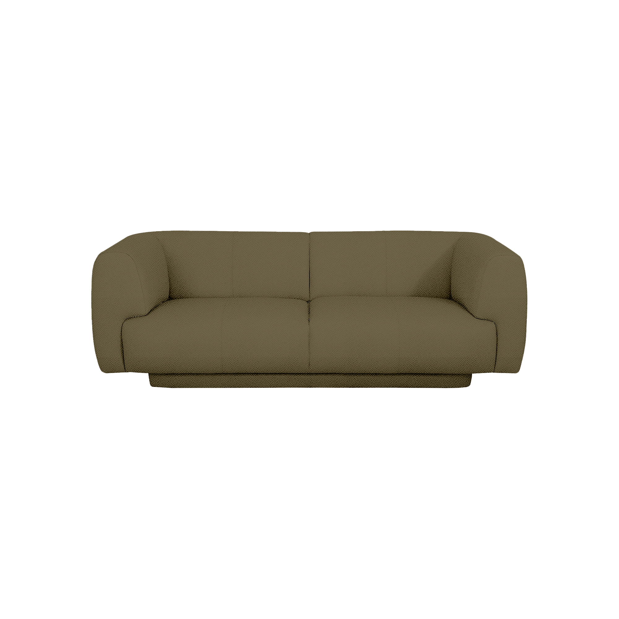 Bowie Straight Sofa in Serene Khaki Green fabric