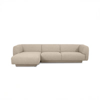 Bowie L-Shape Sofa in Horizon Light Khaki fabric, left chaise