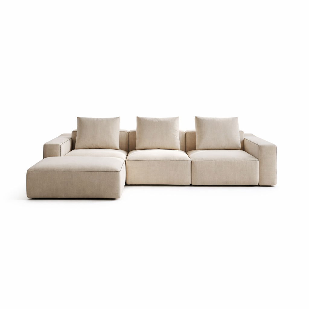 Rubix 3-Seat Sofa w/Ottoman