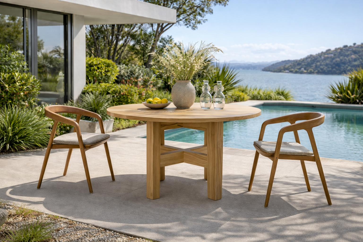 Johnny Outdoor Round Dining Table 1.2m