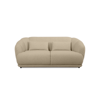 Contour Straight Sofa in Nardo Beige fabric