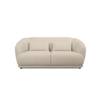 Contour Straight Sofa in Avis Ivory fabric