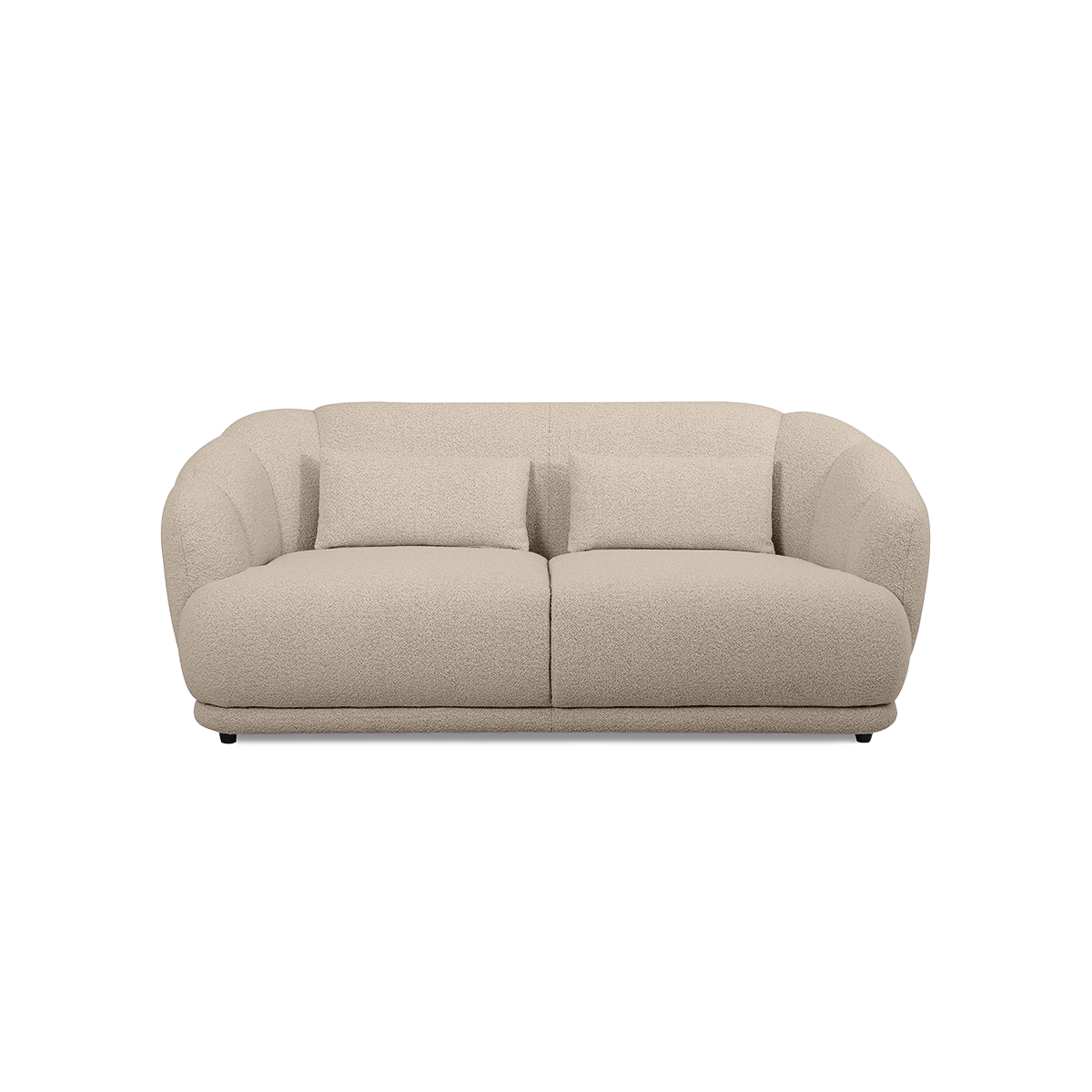Contour Straight Sofa in Horizon Light Khaki fabric