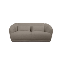 Contour Straight Sofa in Nardo Silver Grey fabric
