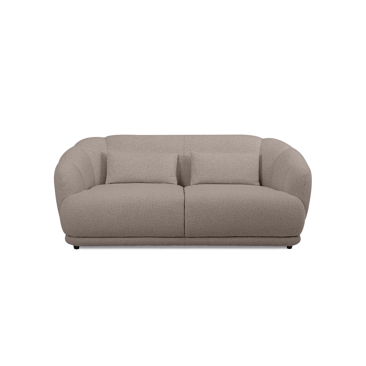 Contour Straight Sofa in Belfast Taupe fabric