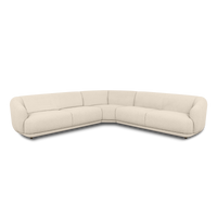 Contour Corner Sofa in Avis Ivory fabric