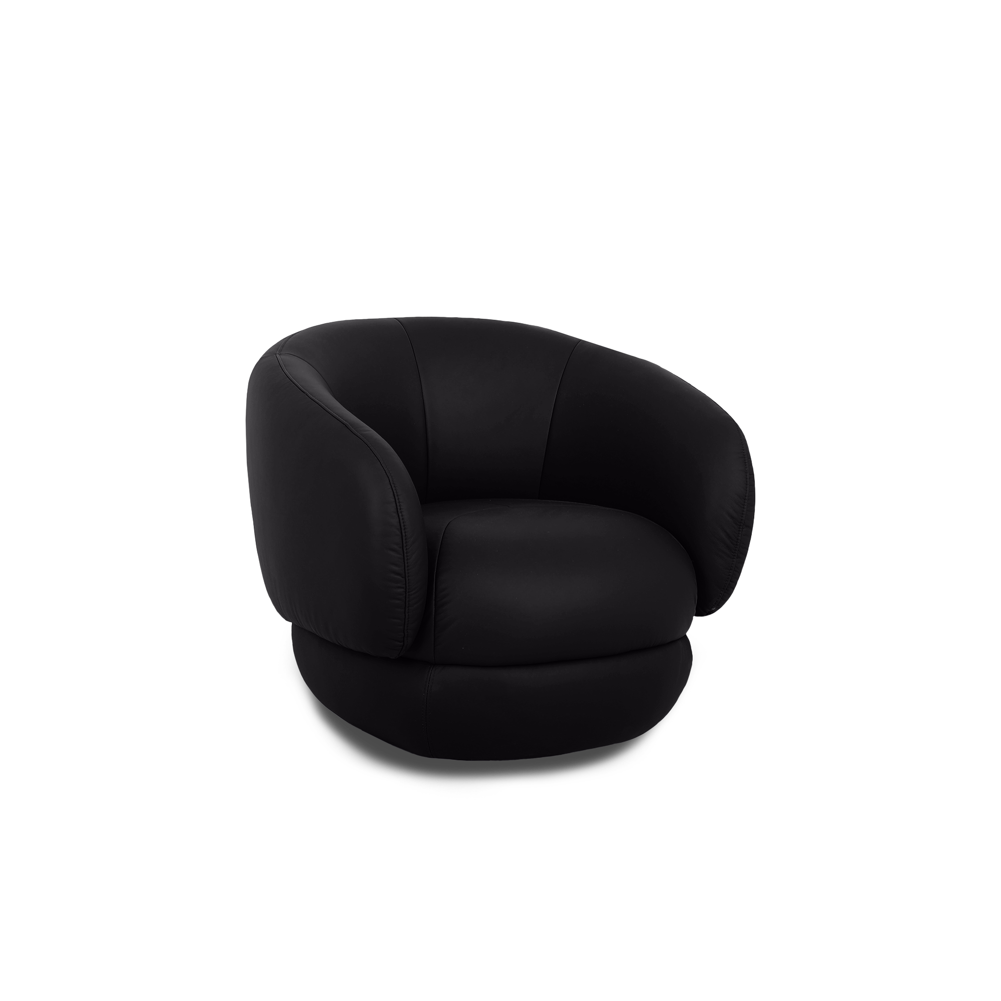 Cove Swivel Lounge Chair - Leather