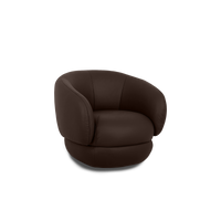 Cove Swivel Lounge Chair - Leather