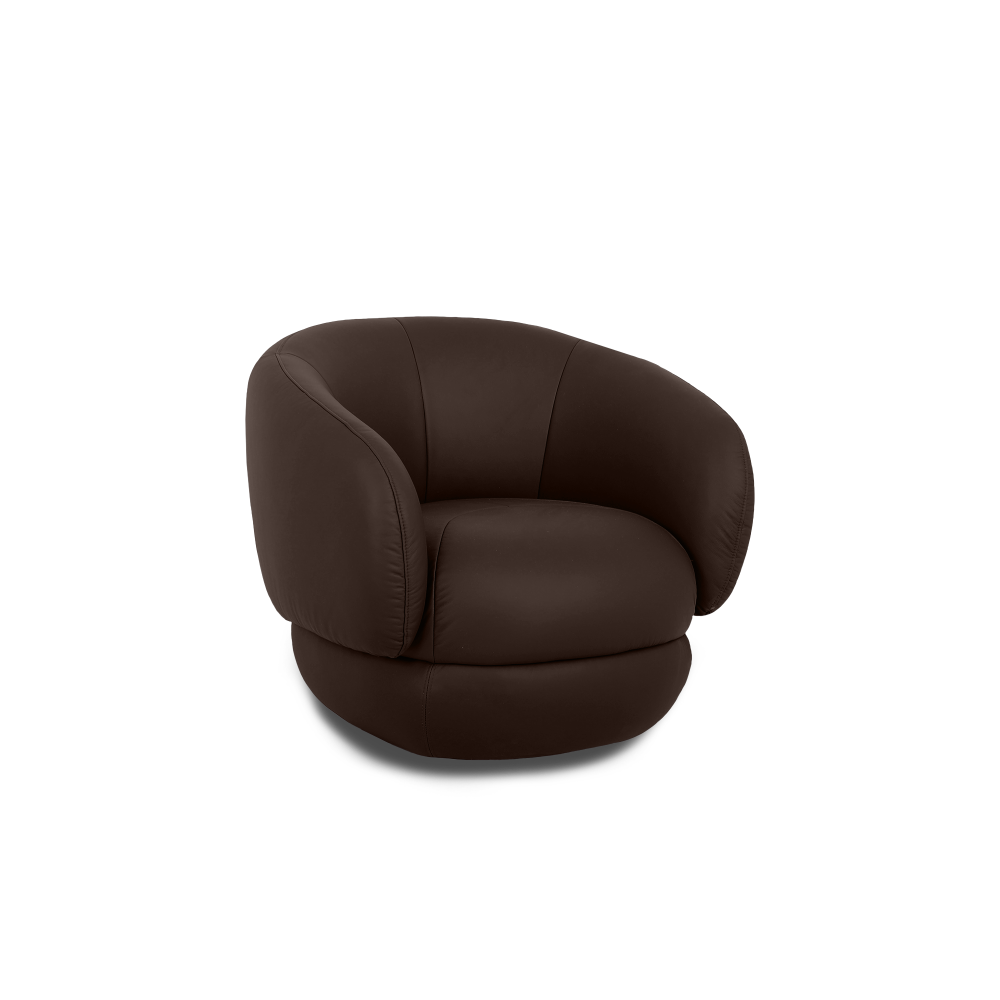 Cove Swivel Lounge Chair - Leather