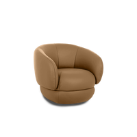Cove Swivel Lounge Chair - Leather