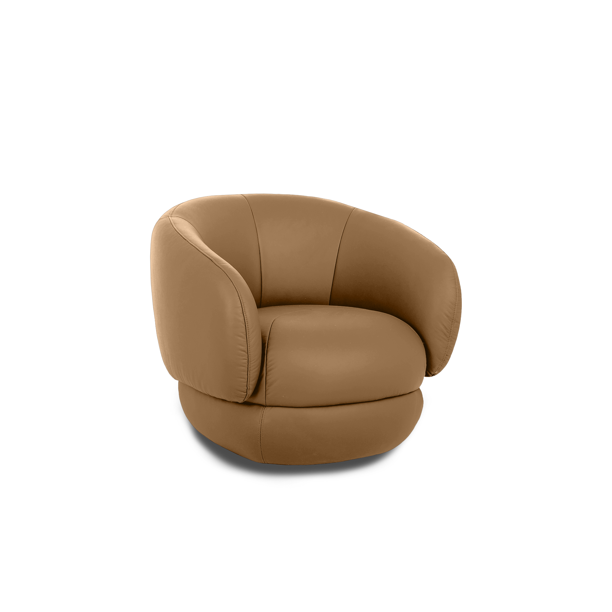 Cove Swivel Lounge Chair - Leather