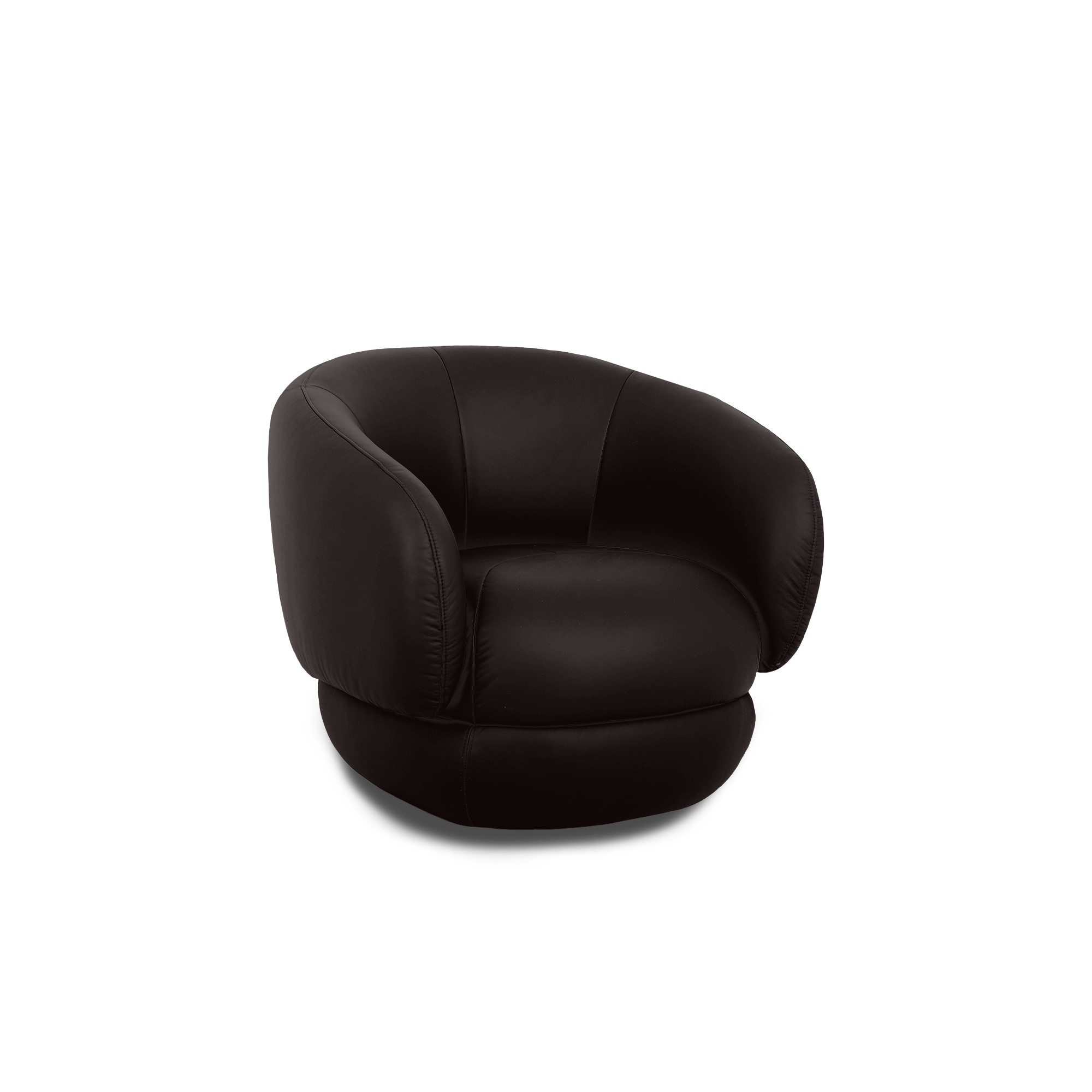 Cove Swivel Lounge Chair - Leather