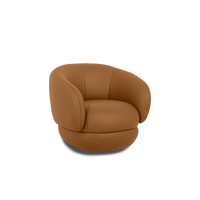 Cove Swivel Lounge Chair - Leather