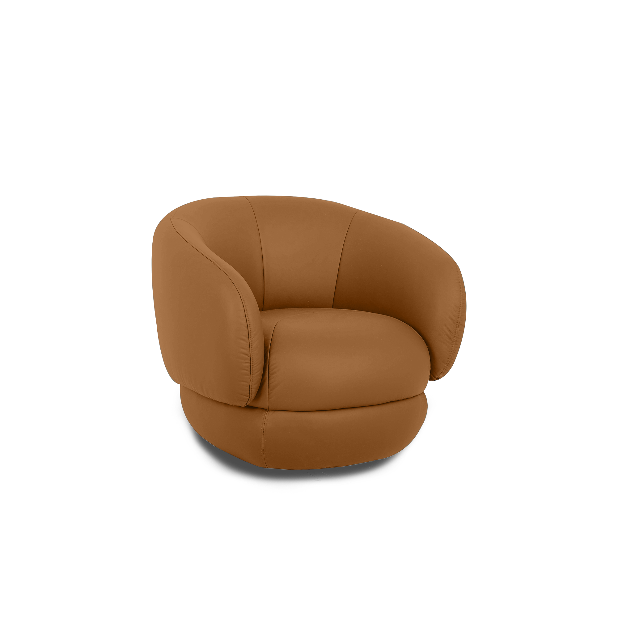 Cove Swivel Lounge Chair - Leather