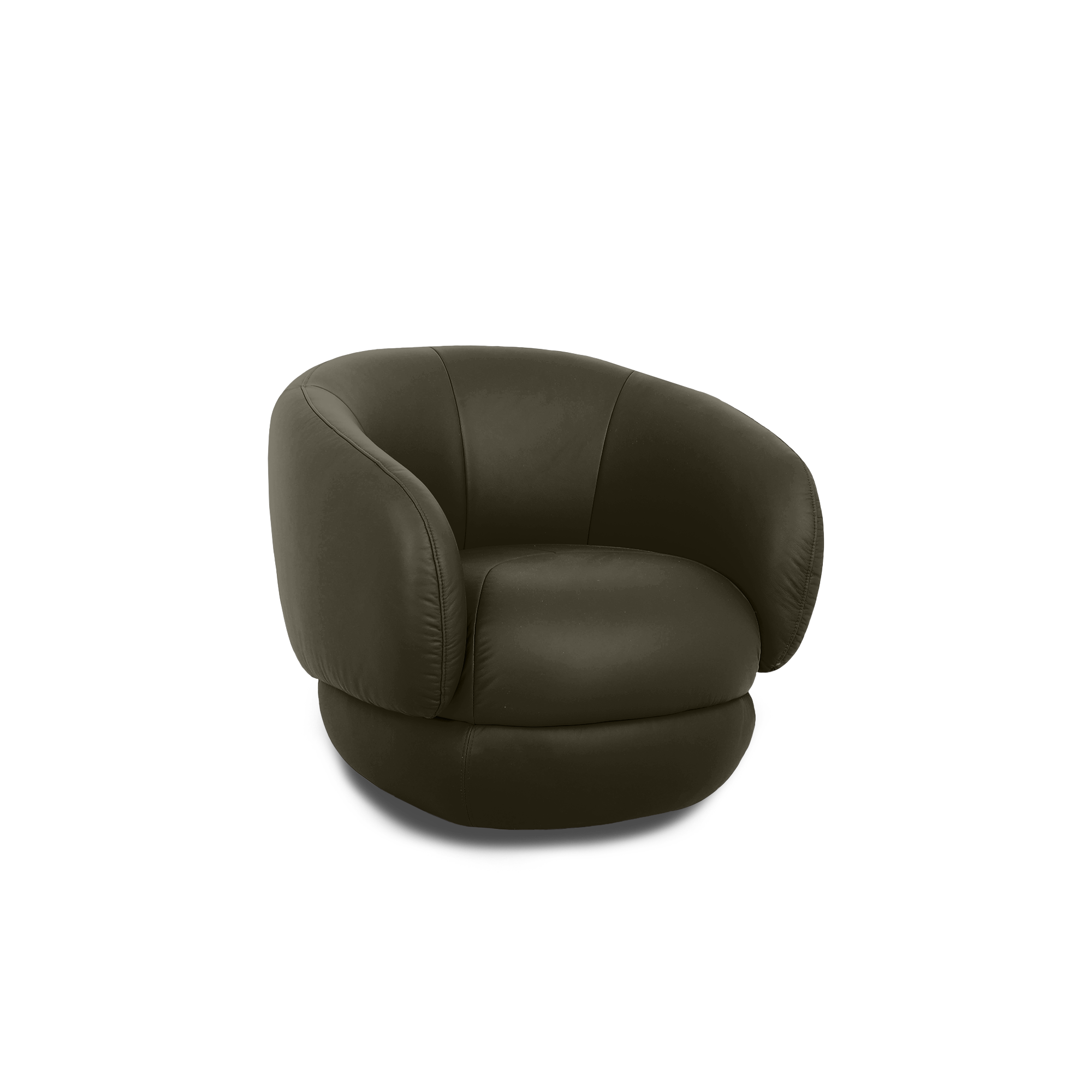 Cove Swivel Lounge Chair - Leather
