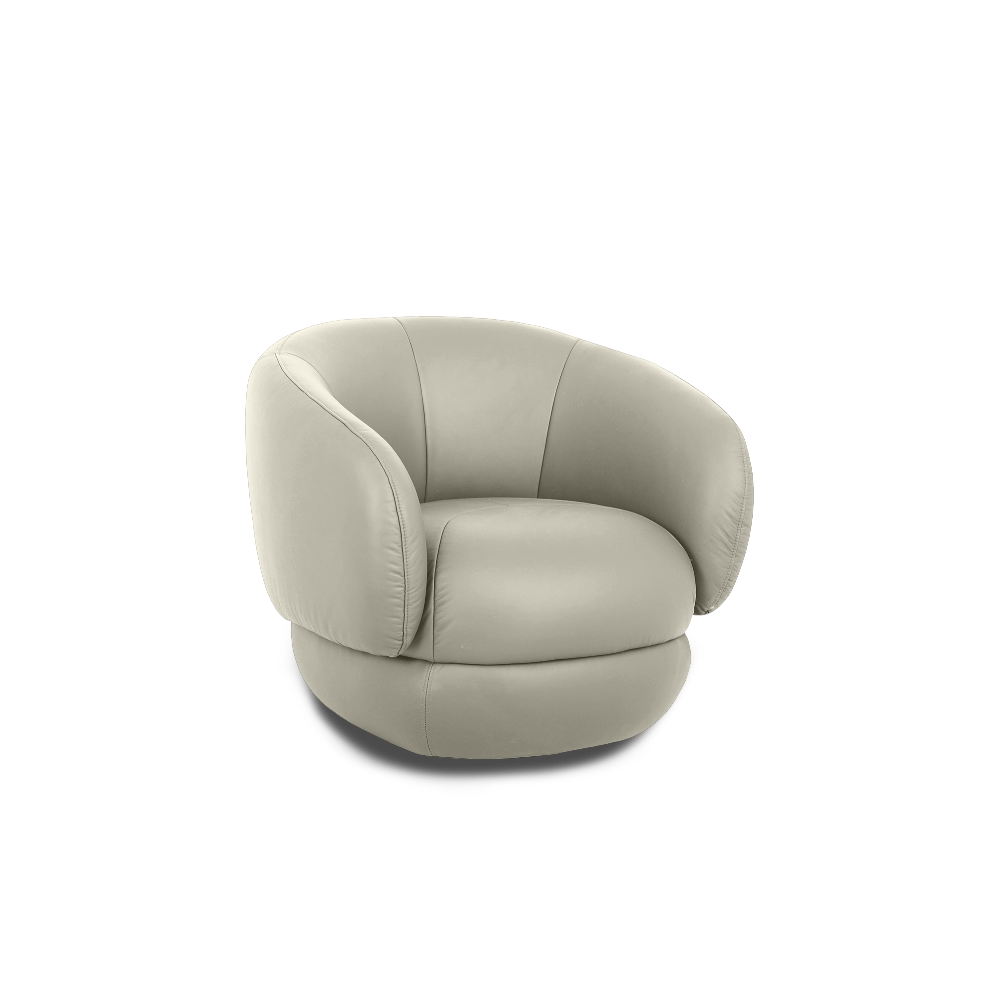 Cove Swivel Lounge Chair - Leather