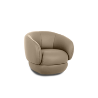 Cove Swivel Lounge Chair - Leather