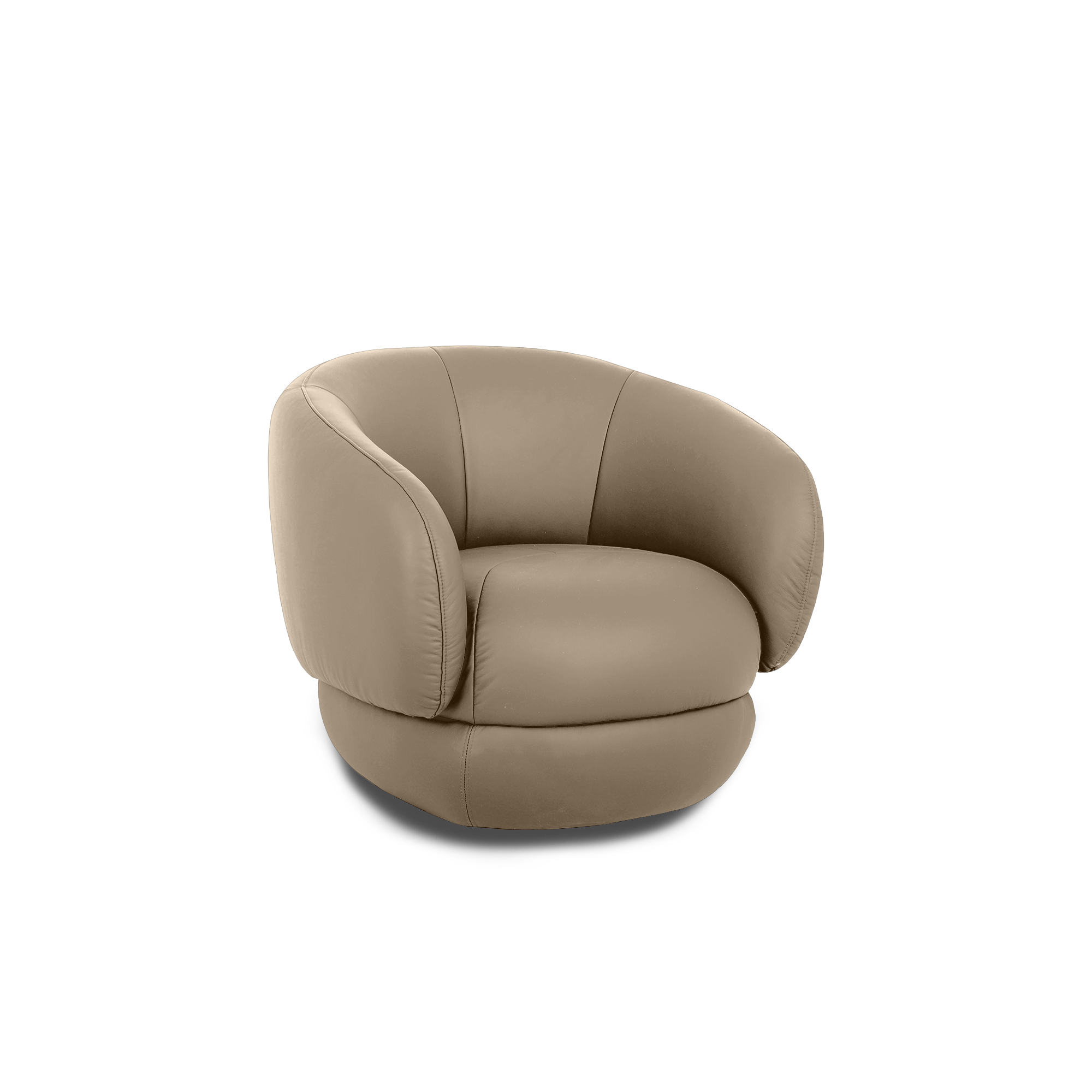 Cove Swivel Lounge Chair - Leather