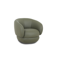 Cove Swivel Lounge Chair - Leather