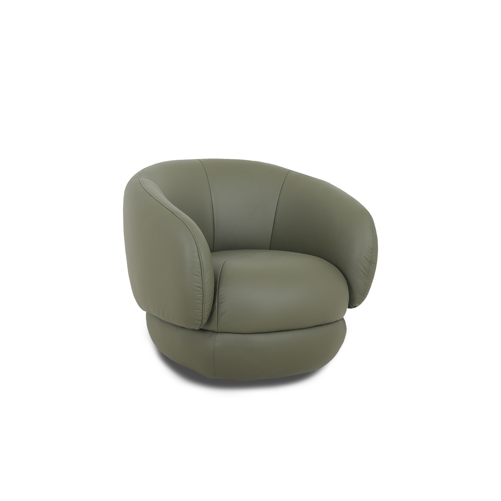 Cove Swivel Lounge Chair - Leather