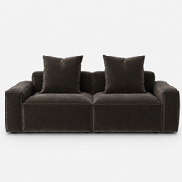 Elio Junior 2-Piece Sofa in charcoal, view 13
