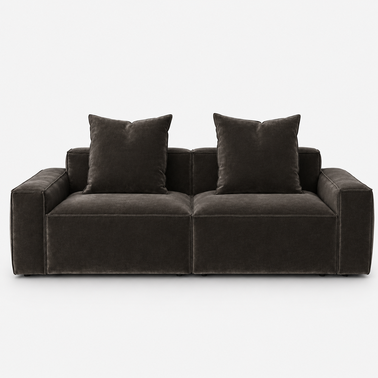 Elio Junior 2-Piece Sofa in charcoal, view 13