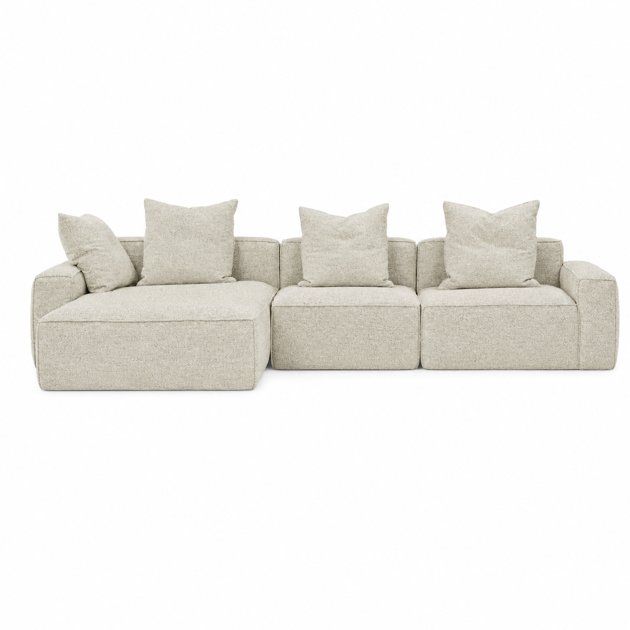 Elio Junior 3-Piece Sofa with Chaise