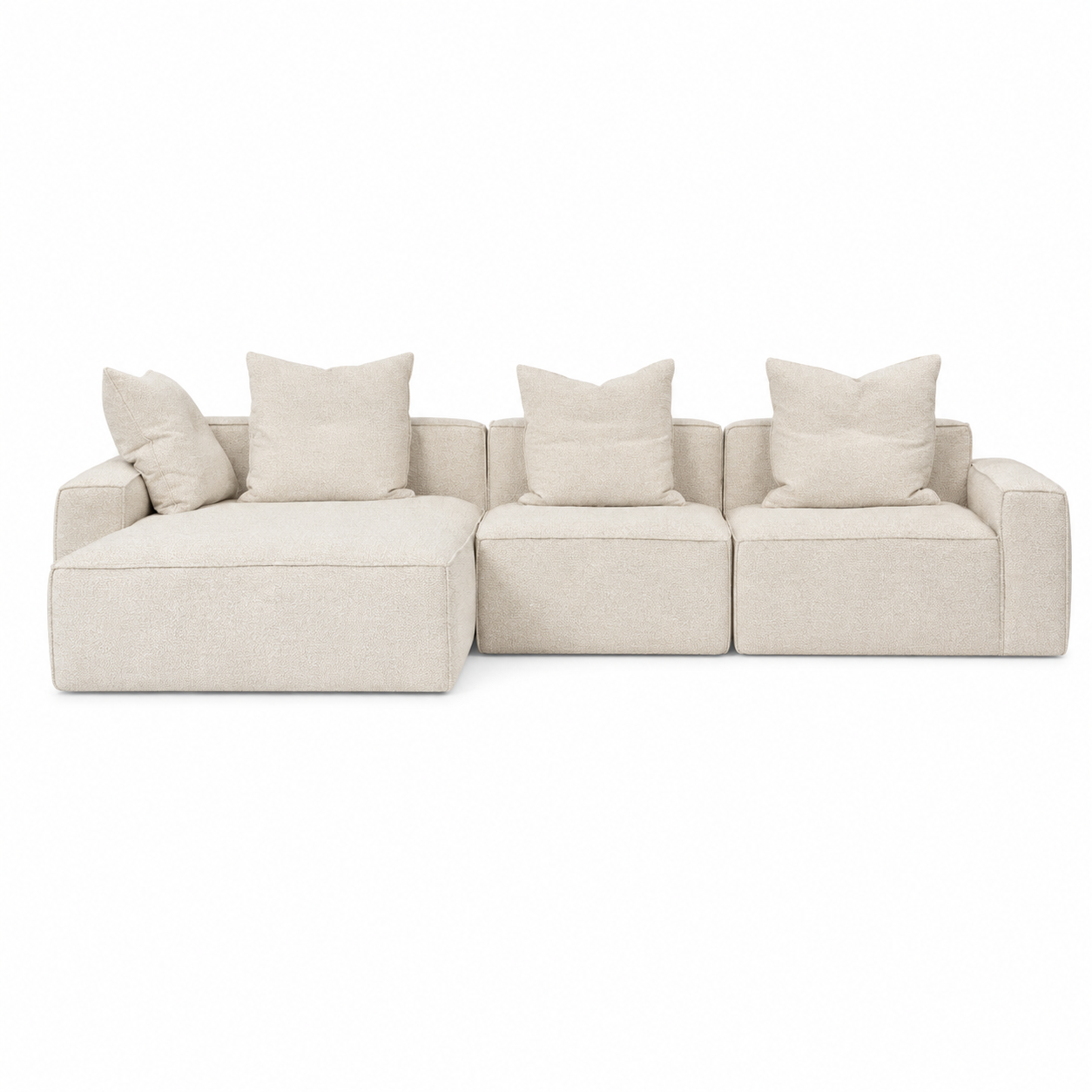 Elio Junior 3-Piece Sofa with Chaise