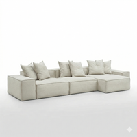 Elio 3-Piece Sofa with Chaise