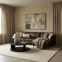 Linear L-Shape Sofa - Leather