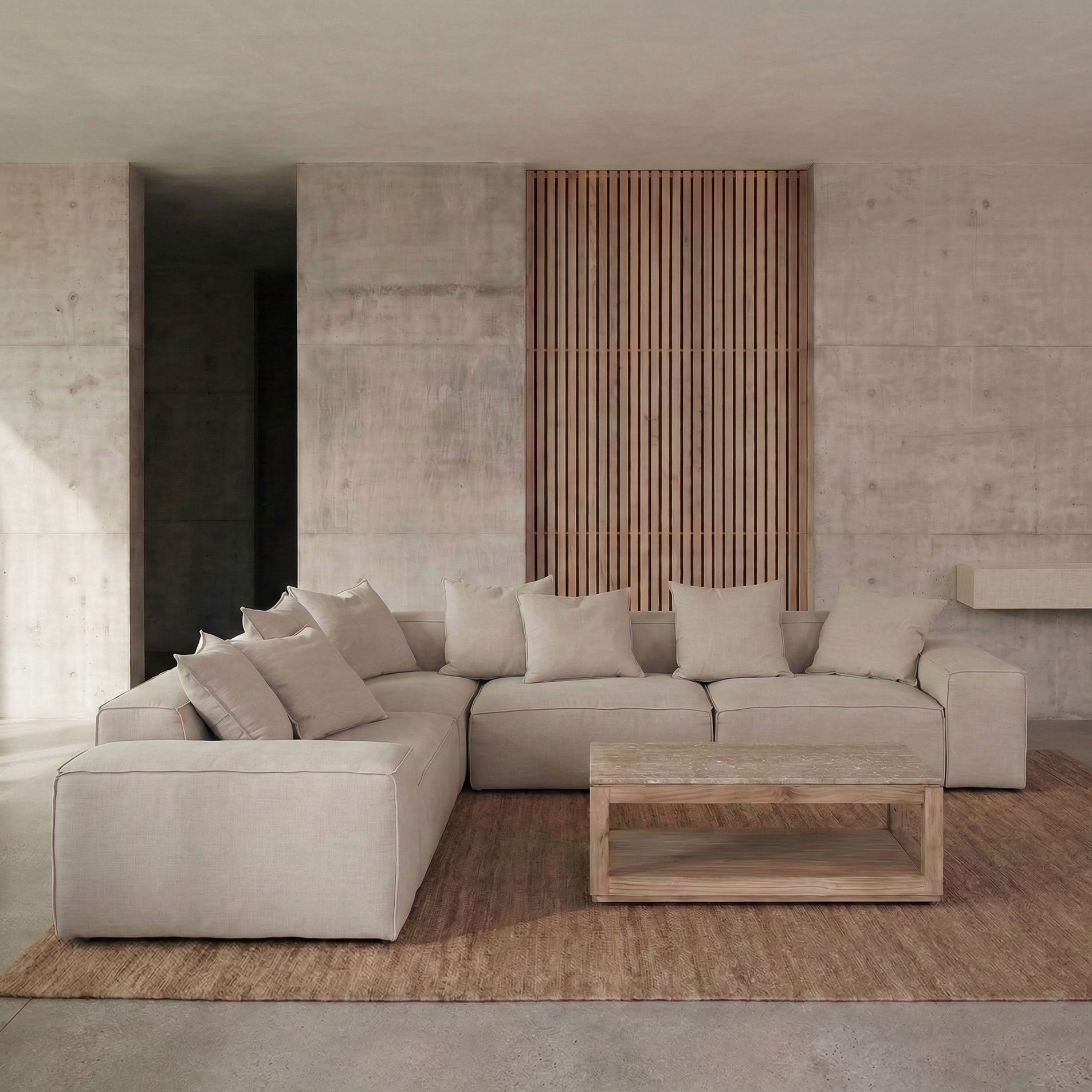 Elio 4-Piece Corner Sofa - with armrests