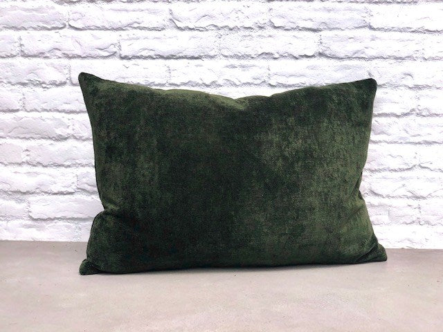 Textured Velvet Cushion Bespoke Lumbar
