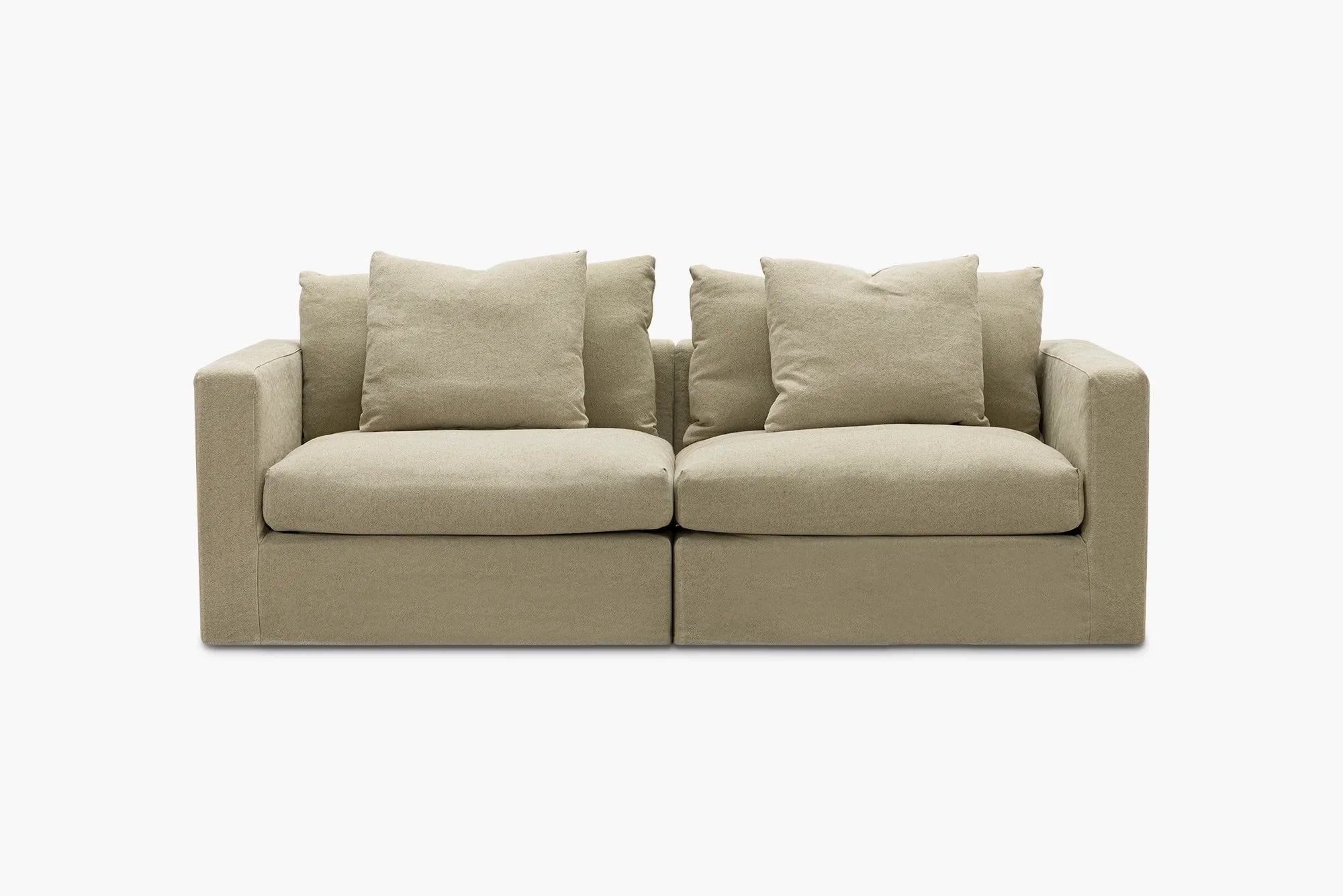 Johnson 2-Piece Sofa in Tusk fabric