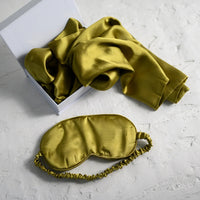 100% pure silk pillowcase in khaki, 16mm silk — Bauhaus bedroom accessories, Auckland