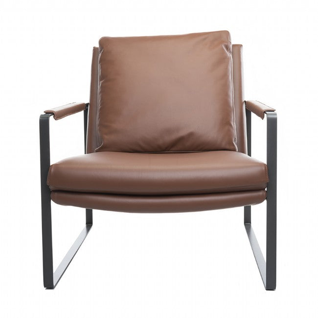 Leman Armchair - Leather in tan, view 4