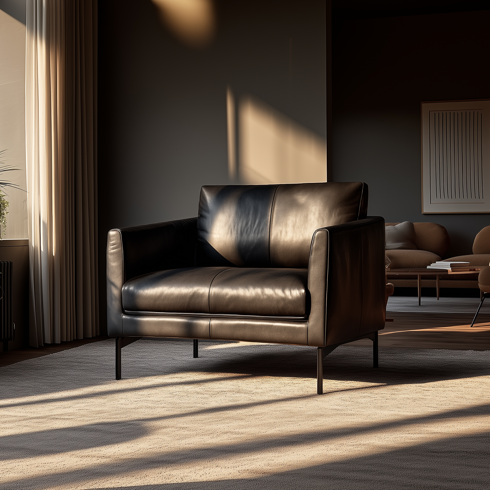 Linear Armchair - Leather