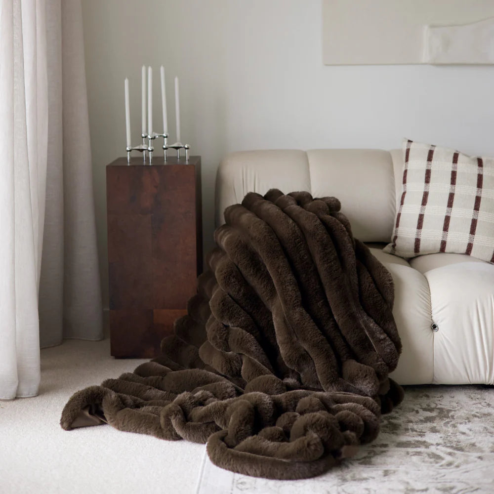Luxe Vegan Fur Throw