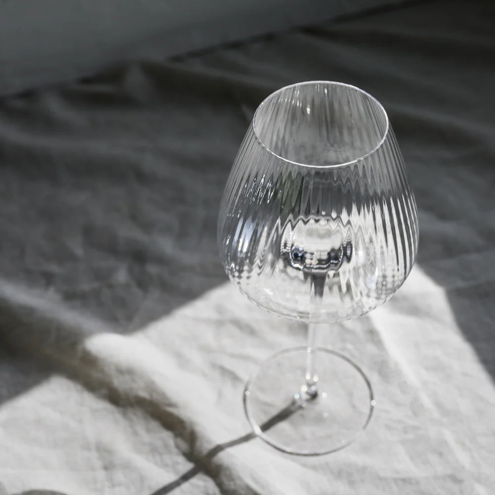 Melted Crystal Red Wine Glass - Set of 4