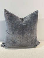 Textured Velvet Cushion Bespoke in grey, view 7