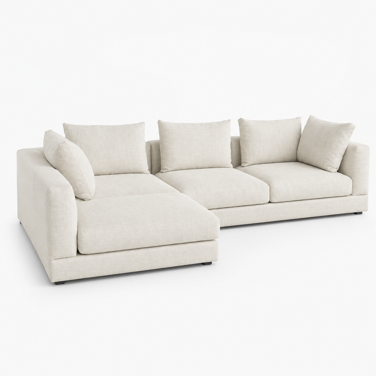 Nature-Small 4 Piece L Shape Sofa
