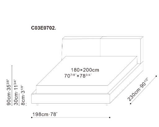 Nature Bed - Leather, view 9