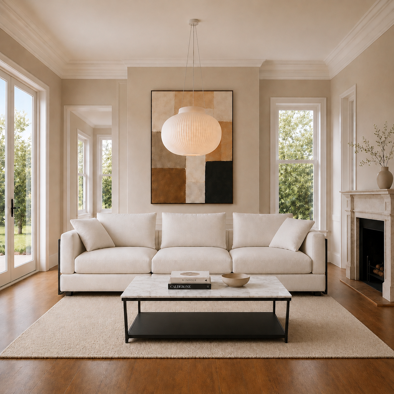 Nature 4 Piece Sofa, in a room setting
