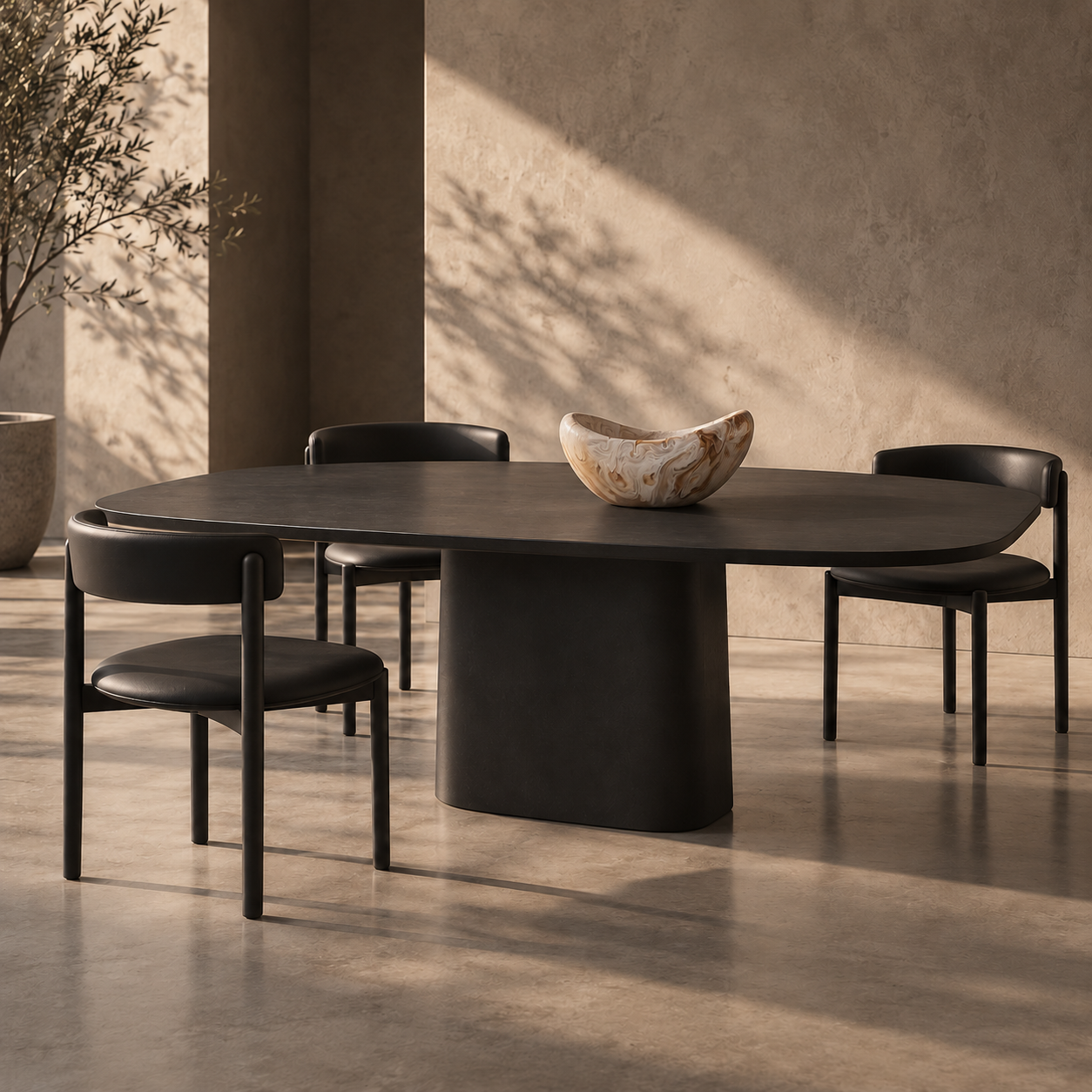Nova Table - Cloudy Black