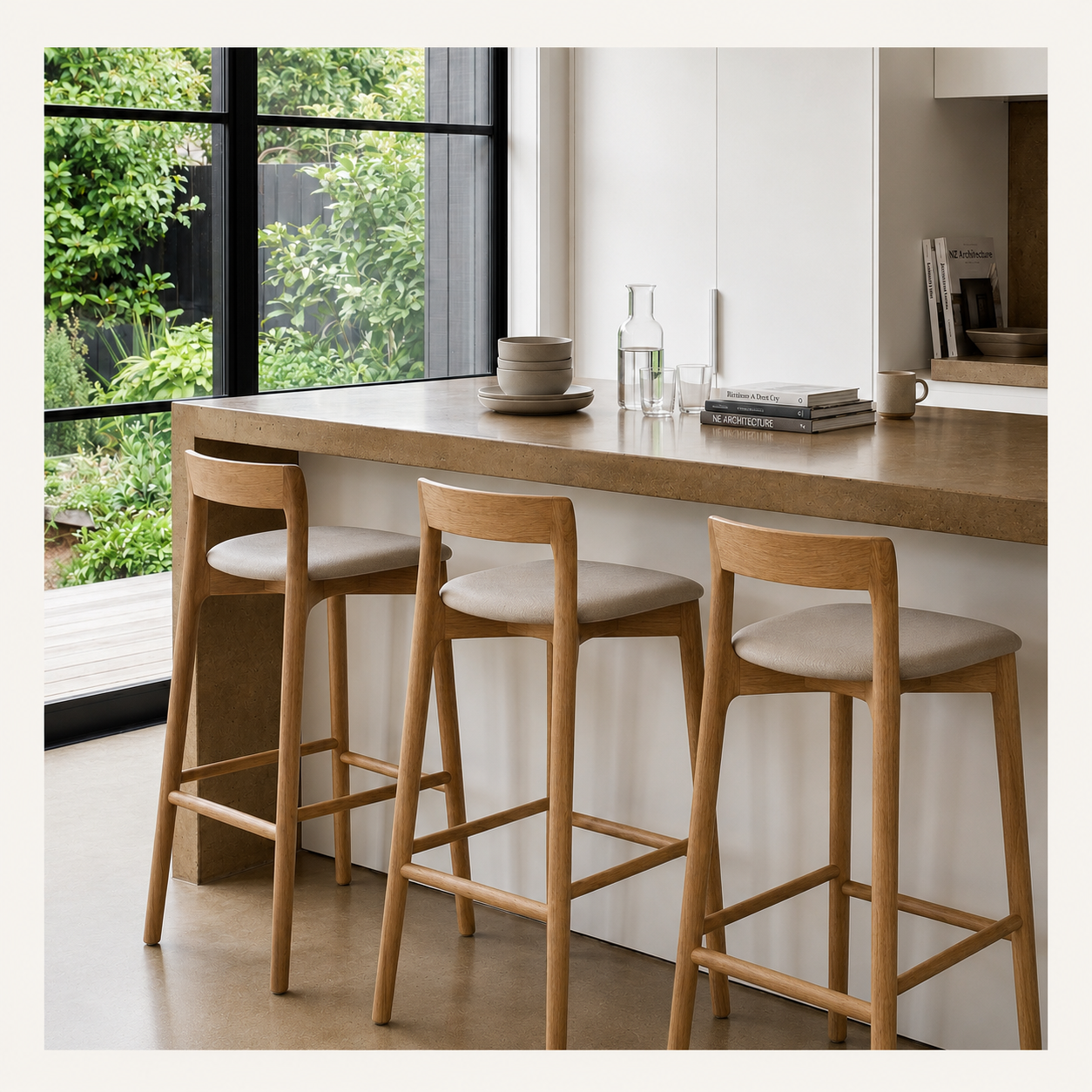 Raphael Bar Stool - coffee