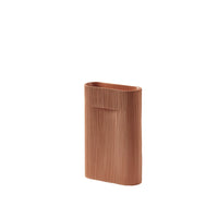 Ridge Vase Medium in terracotta, view 4